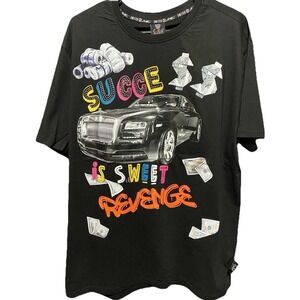Switch Remarkable XXL Graphic Tee Black Rolls Royce Money Print Streetwear NWT
